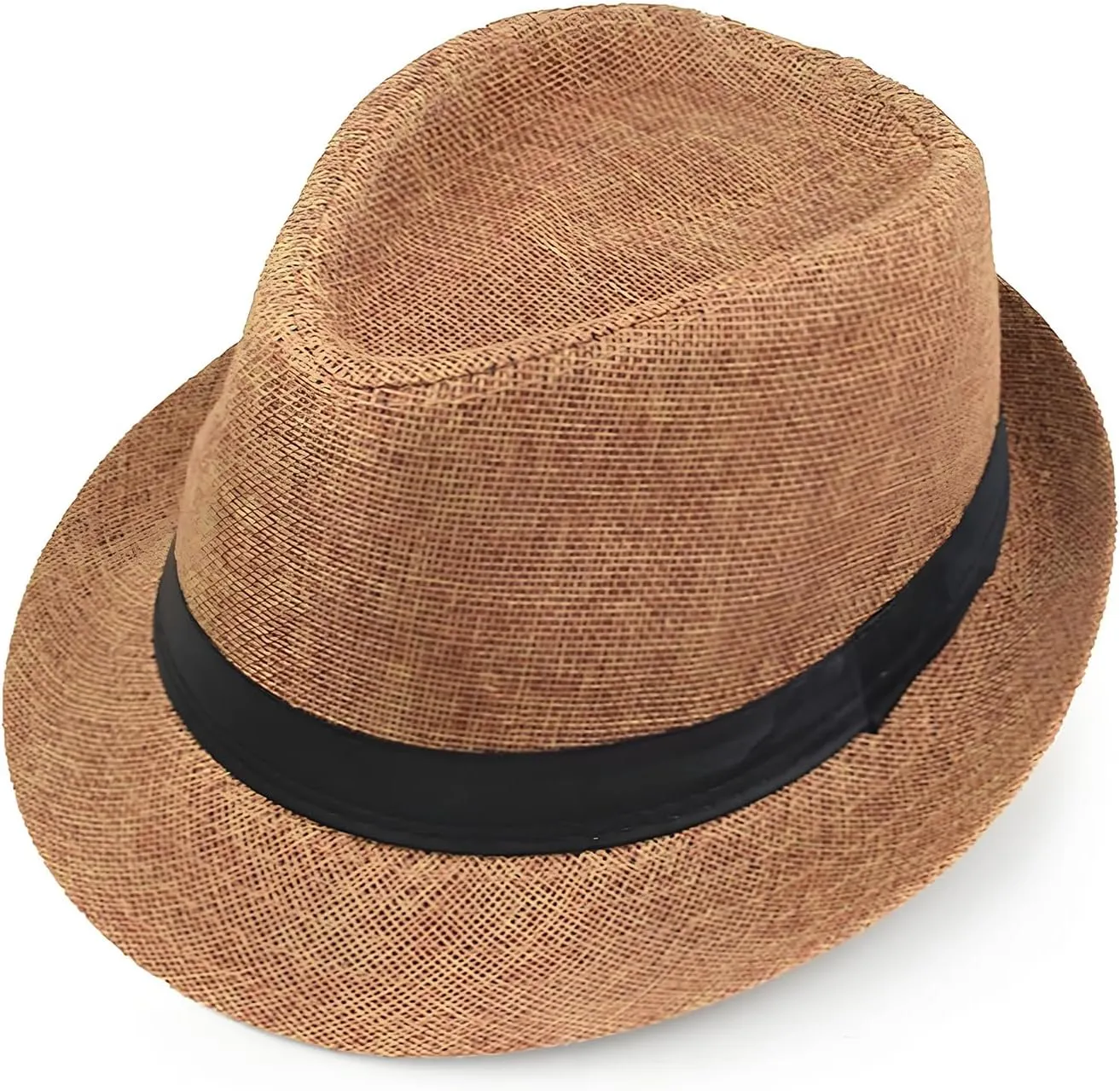 Giroir Fedora Hats for Men Women Short Brim Unisex Summer Beach Style 1920s Party Accessories