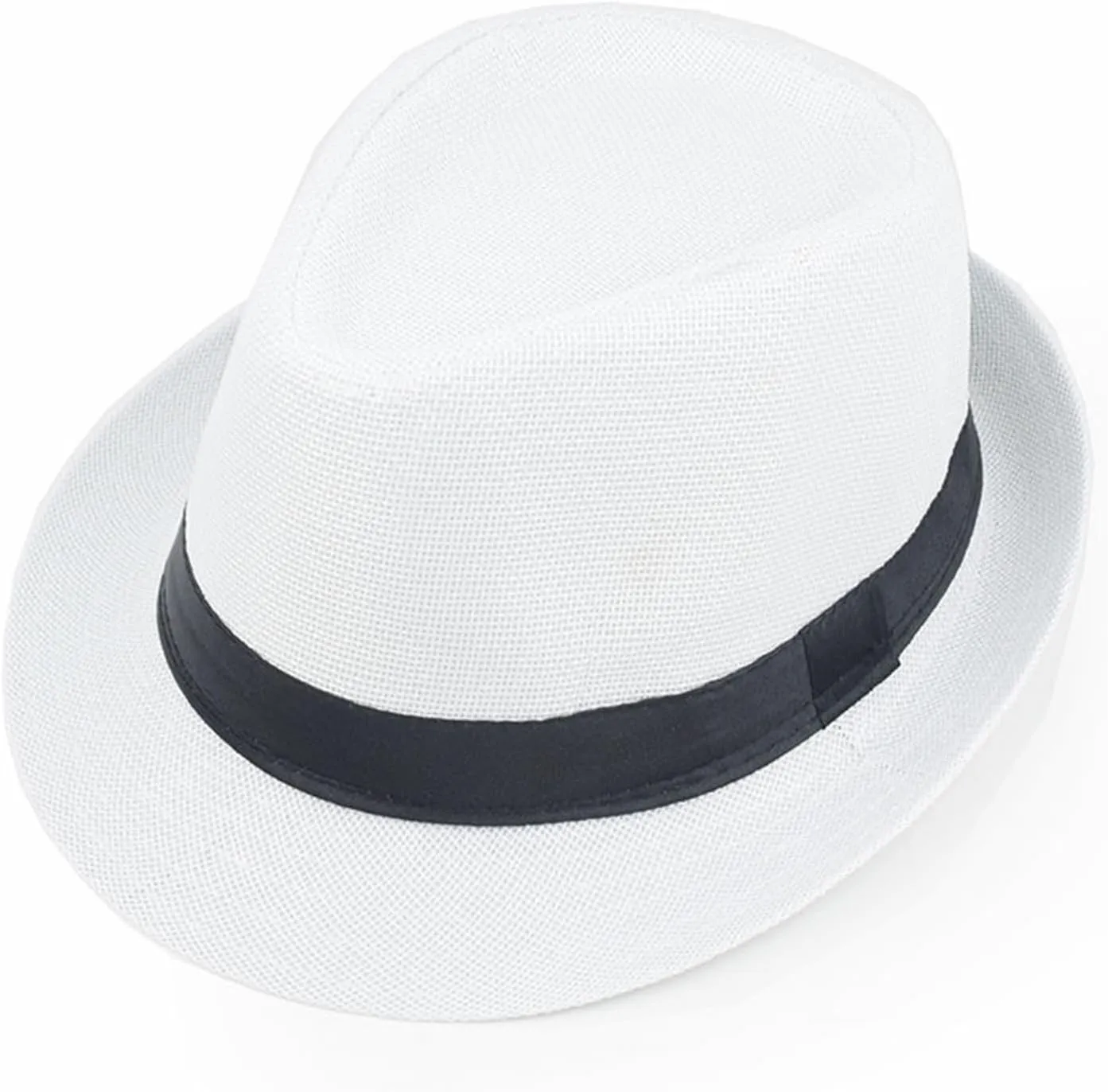 Giroir Fedora Hats for Men Women Short Brim Unisex Summer Beach Style 1920s Party Accessories