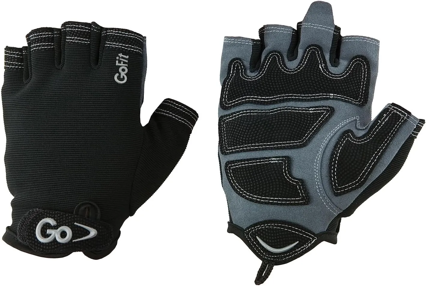 GoFit Xtrainer Cross Training Gloves for Men  Diamond-Tac Palm Workout Gloves for Weightlifting, Pull-Ups  Large, GF-CT-LG