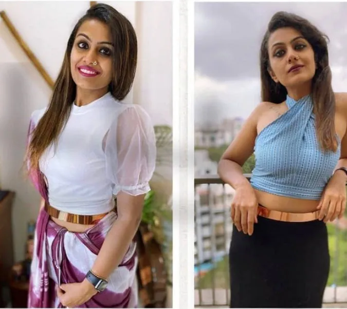 Golden Metallic Saree Belt