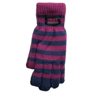 Heat Machine Ladies Striped Thermal Insulated Gloves