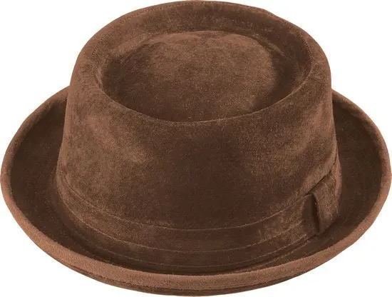 Henschel Genuine Suede Leather Pork Pie Hat