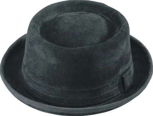 Henschel Genuine Suede Leather Pork Pie Hat