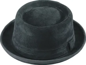 Henschel Genuine Suede Leather Pork Pie Hat