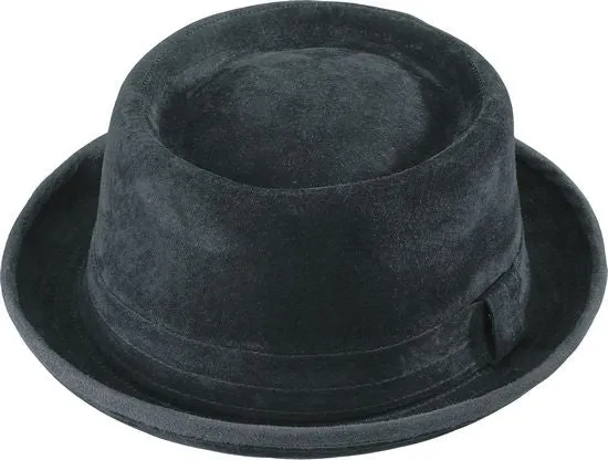 Henschel Genuine Suede Leather Pork Pie Hat