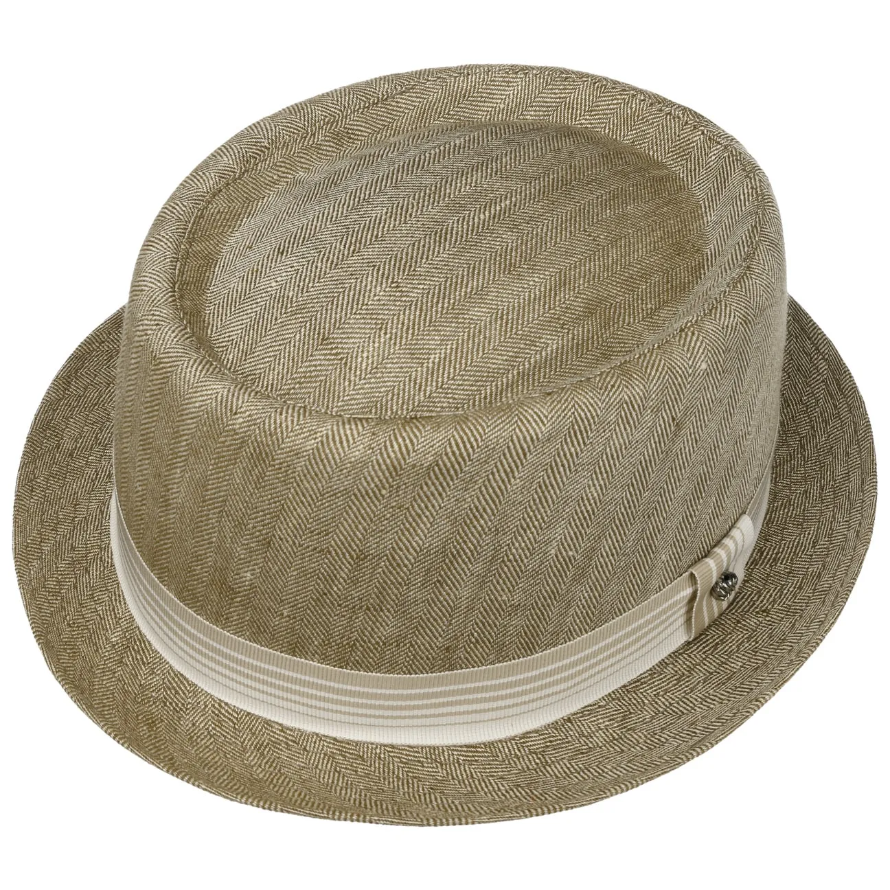 Herringbone Pork Pie Cloth Hat