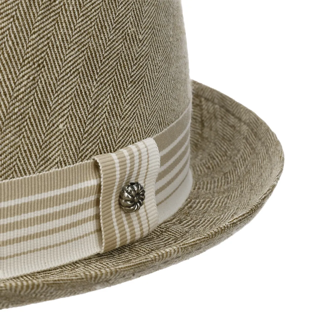 Herringbone Pork Pie Cloth Hat