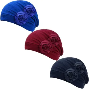 HONENNA Chemo Caps Headwear for Women Turbans Beanies Flowers Hats Headwrap for Cancer Patient Hair Loss