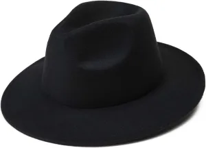 Icegrey Mens Fedora Hats, Plus Size Wide Brim Dress Cap, Warm Panama Jazz Hat