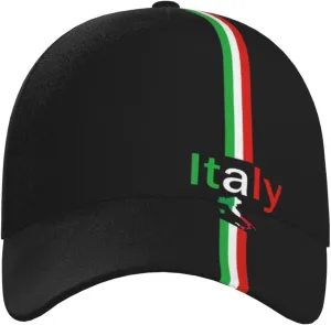 Italy Flag Snapback Cap Italy Baseball Hats Italian Sun Hat Adjustable Flag Cap Italy Hats for Women Men