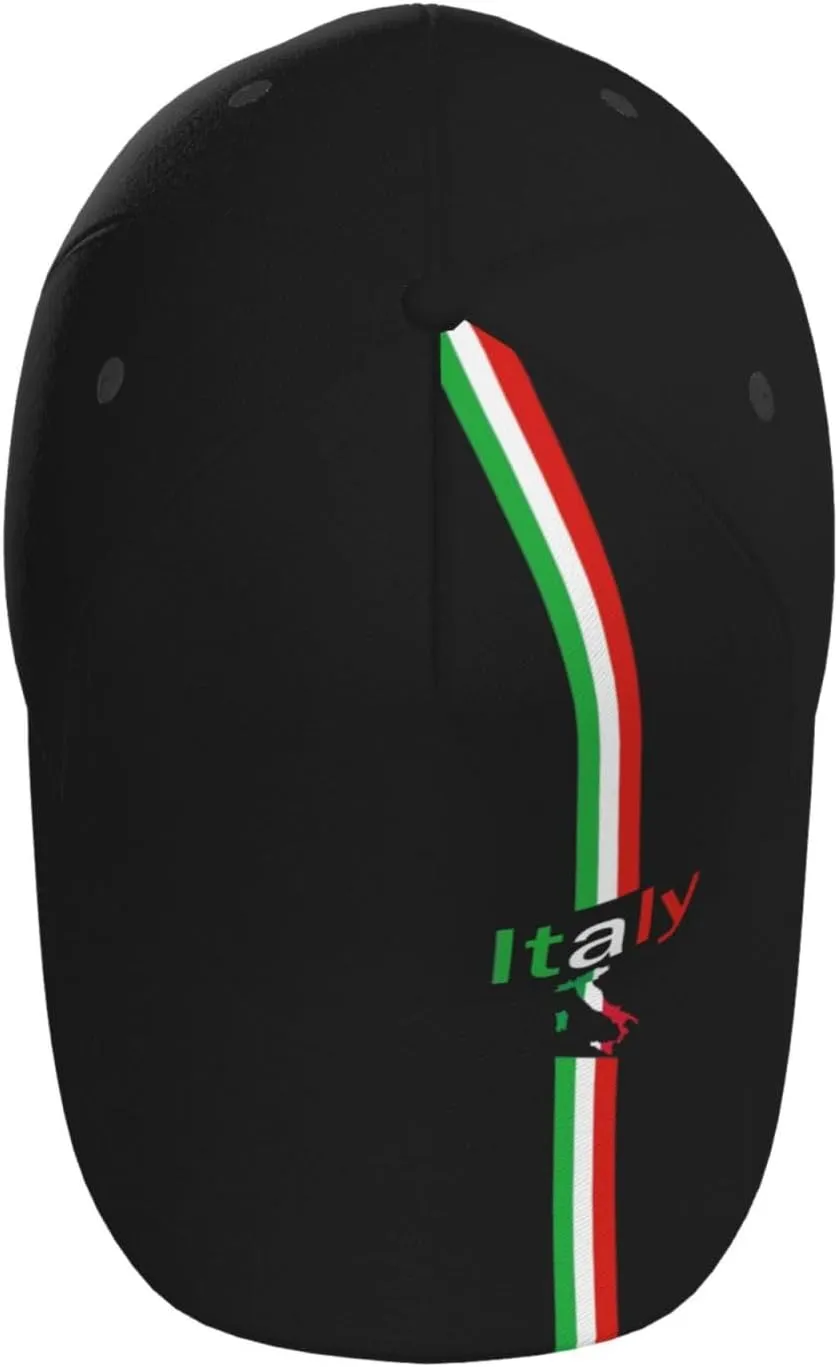 Italy Flag Snapback Cap Italy Baseball Hats Italian Sun Hat Adjustable Flag Cap Italy Hats for Women Men