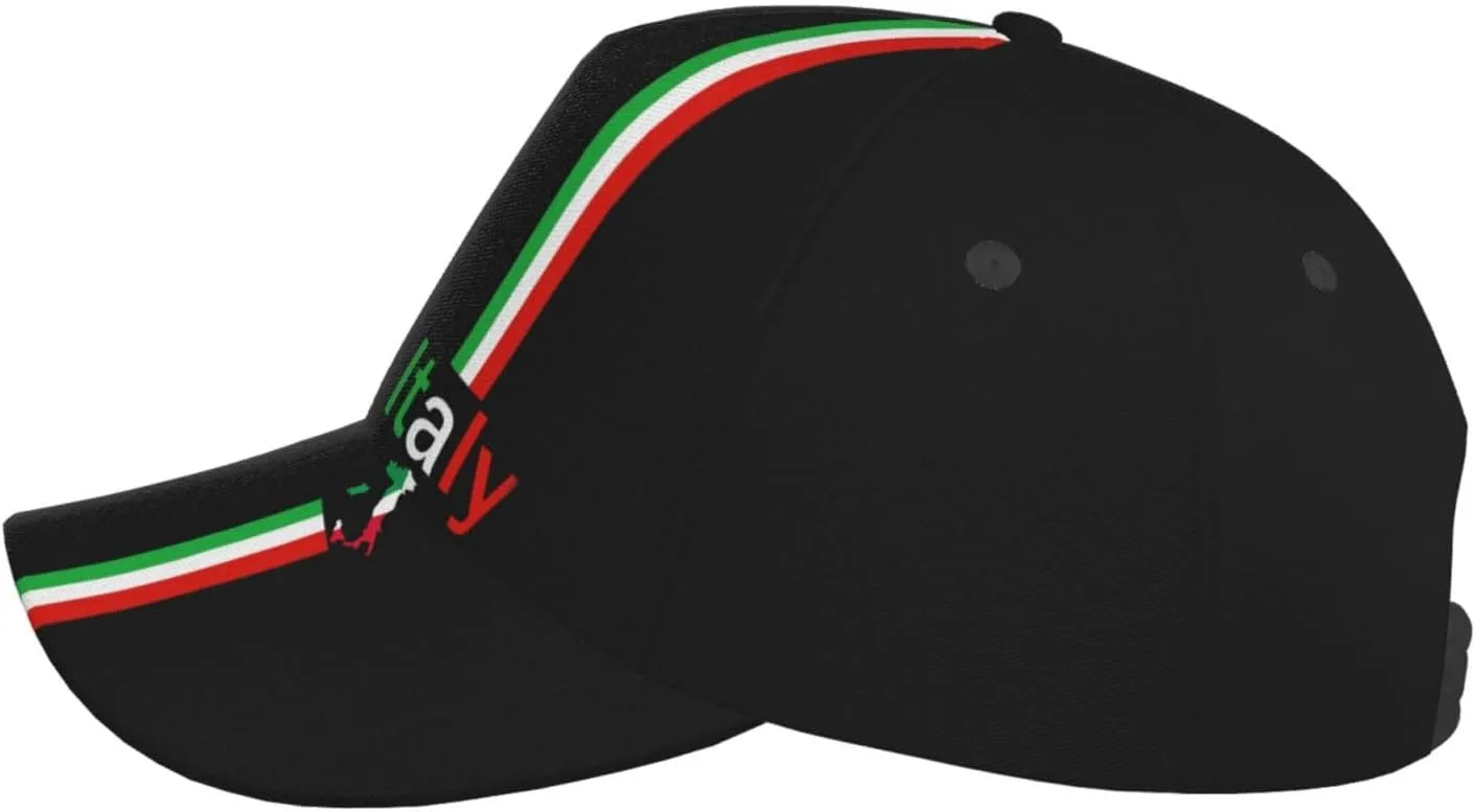 Italy Flag Snapback Cap Italy Baseball Hats Italian Sun Hat Adjustable Flag Cap Italy Hats for Women Men