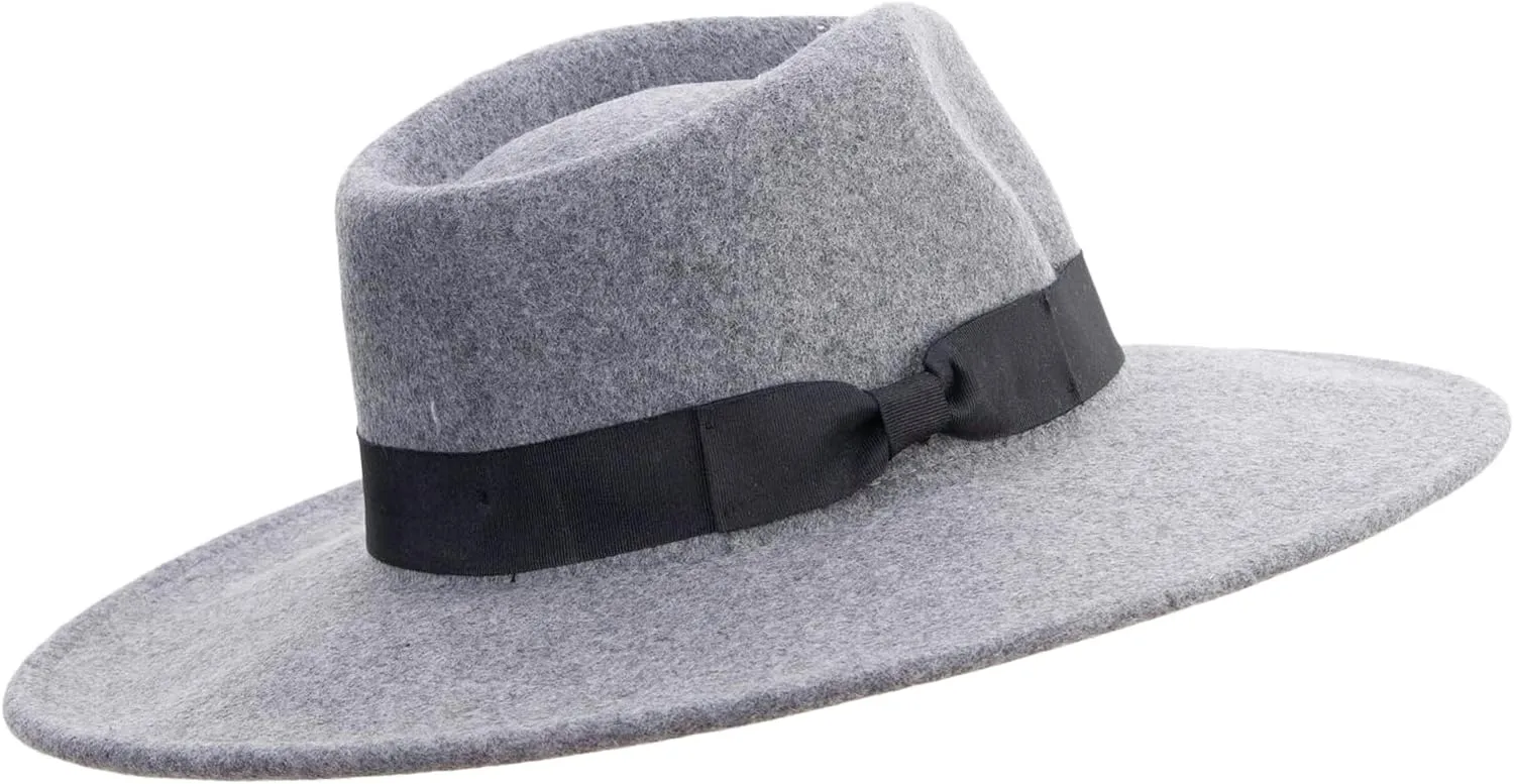 Jeanne Simmons Women's Pinched Fedora Crown Sewn Band Hat