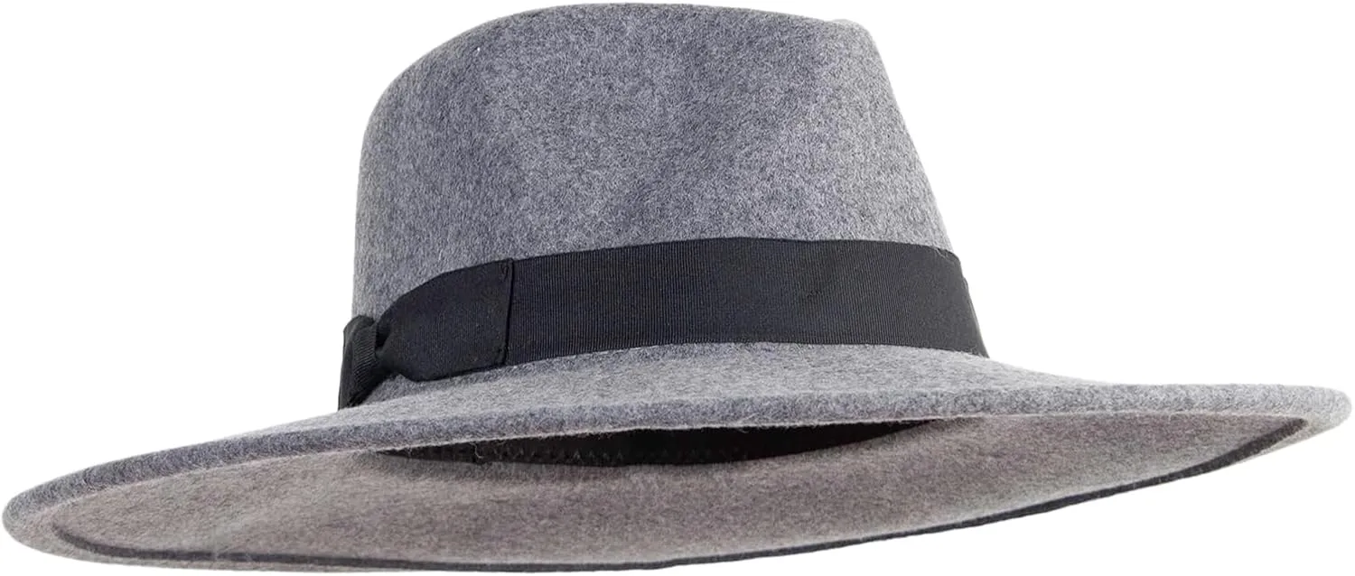 Jeanne Simmons Women's Pinched Fedora Crown Sewn Band Hat