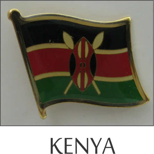 Kenya Single Lapel Pin