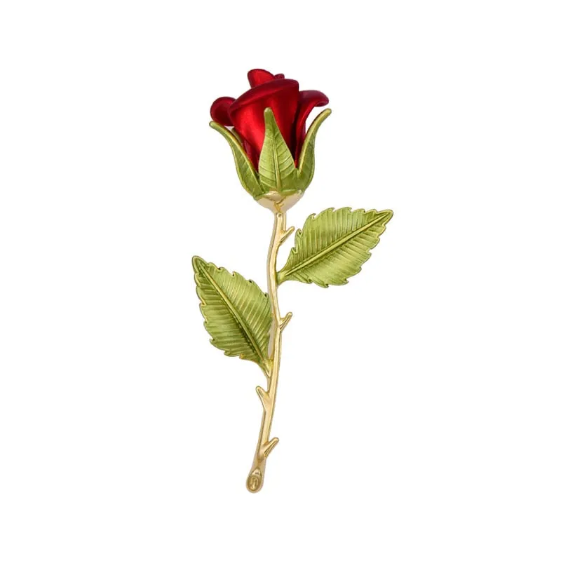 little prince rose flower vintage brooch women