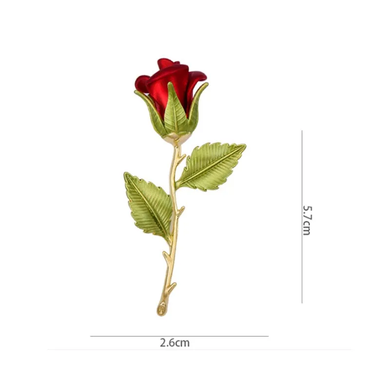 little prince rose flower vintage brooch women