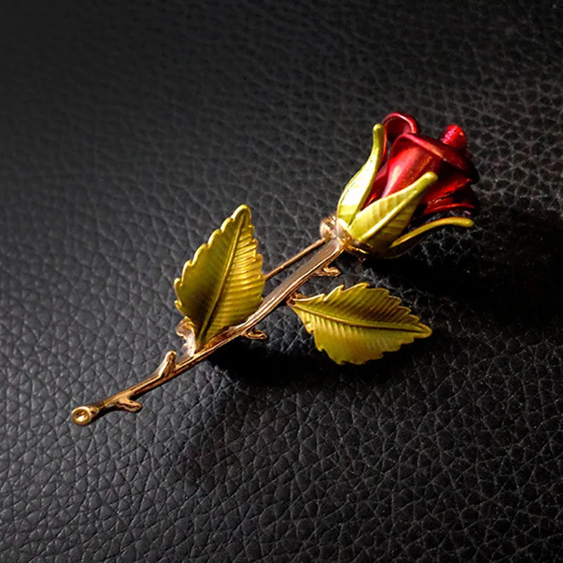 little prince rose flower vintage brooch women
