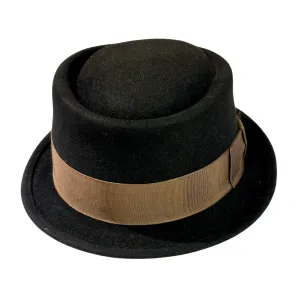 Magill Porkpie Rabbit Fur Hat - Black