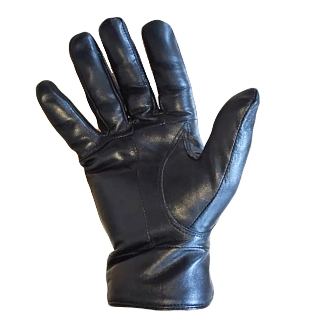 Mens Black Leather Gloves with Thermal Liner