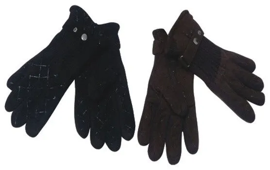 men's knit fashion thermal gloves Case of 144