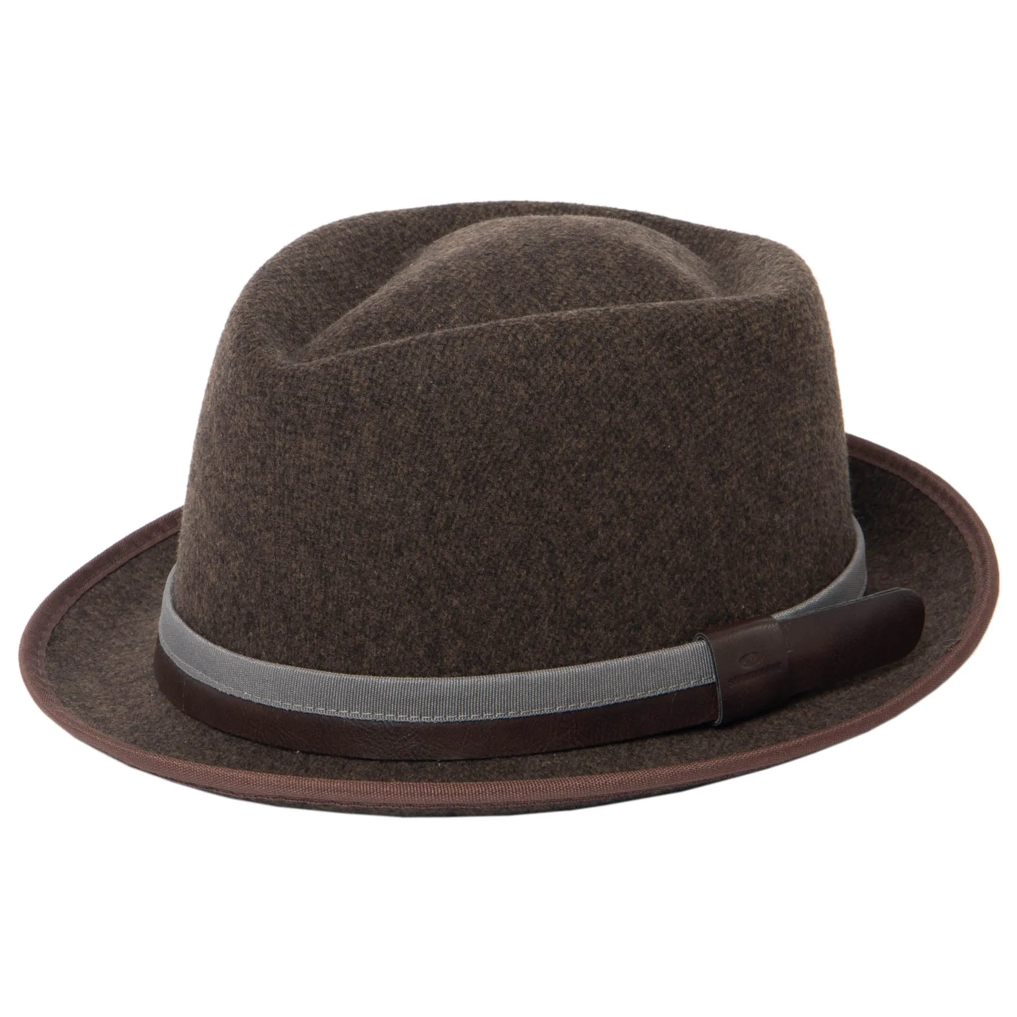Men's Pork Pie with Debossed Logo