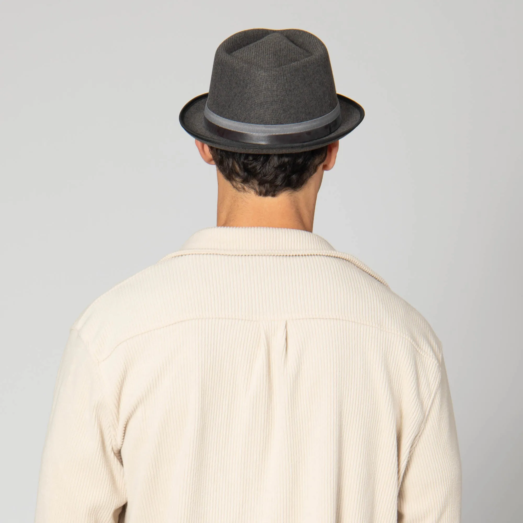 Men's Pork Pie with Debossed Logo