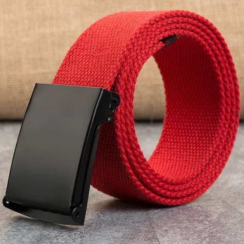 Men's/Women's Colored Canvas Belt Lengthened 110 140cm Teenager's