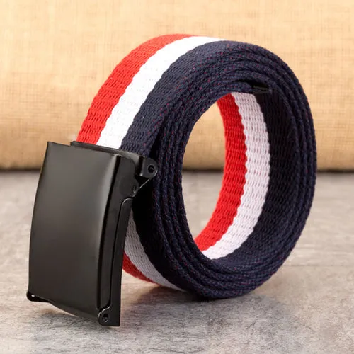 Men's/Women's Colored Canvas Belt Lengthened 110 140cm Teenager's