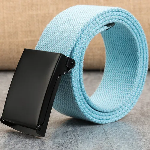 Men's/Women's Colored Canvas Belt Lengthened 110 140cm Teenager's
