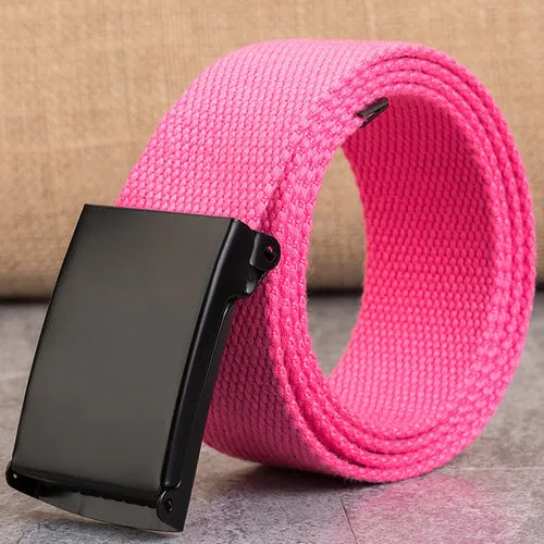 Men's/Women's Colored Canvas Belt Lengthened 110 140cm Teenager's