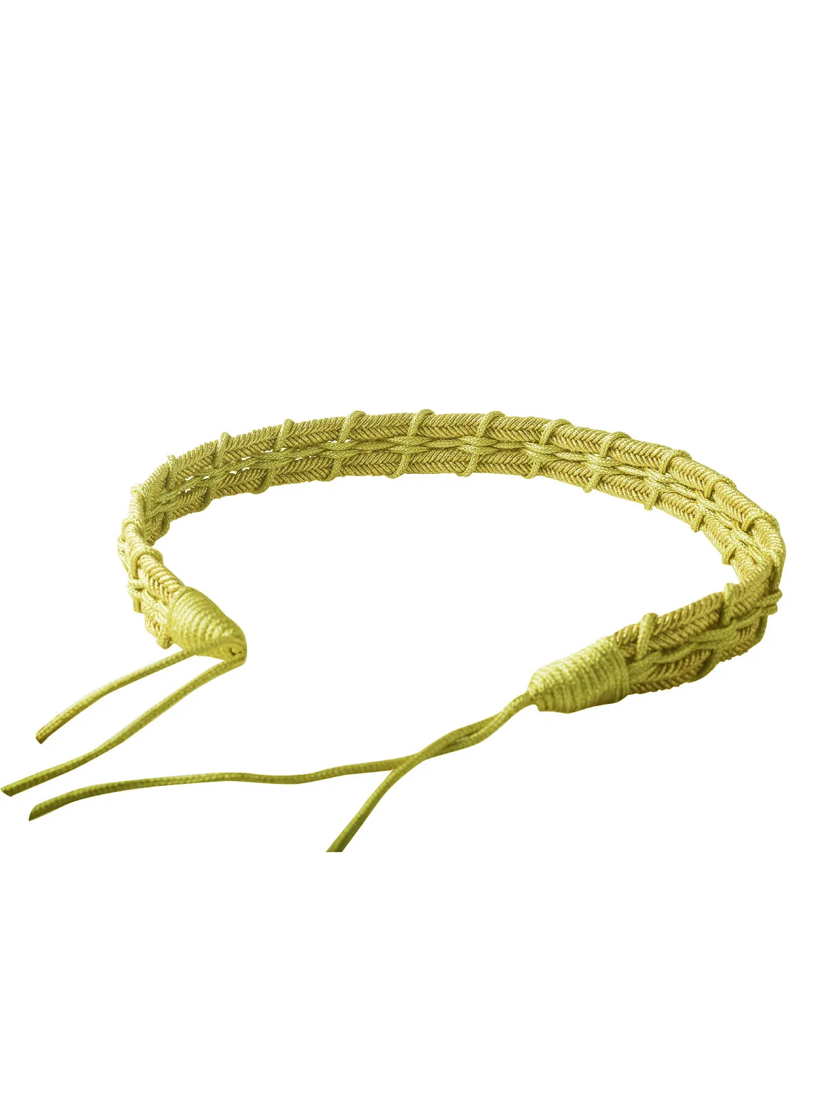 Metallic Gold Braided Rope Tassel Waist Belt for Men/Women