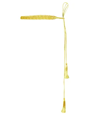 Metallic Gold Braided Rope Tassel Waist Belt for Men/Women
