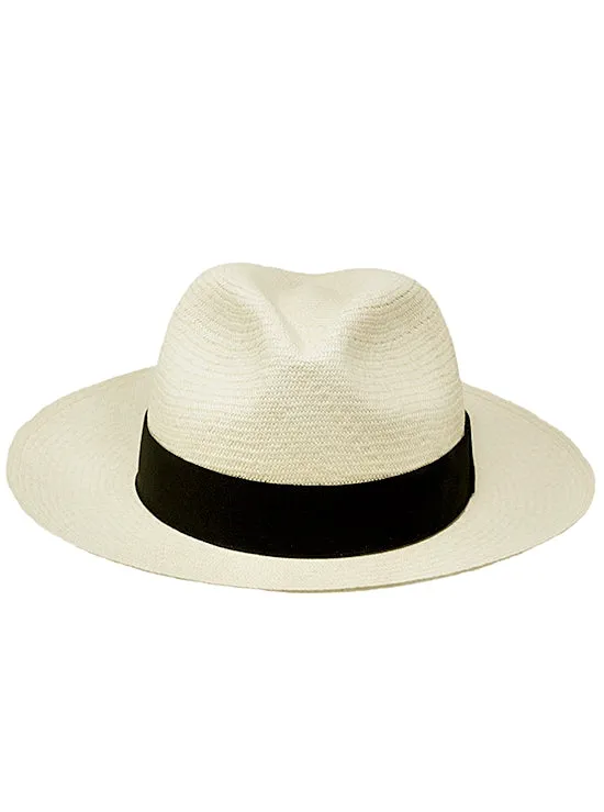 Natural Panama Hat - Fedora Montecristi - Grade 10-11