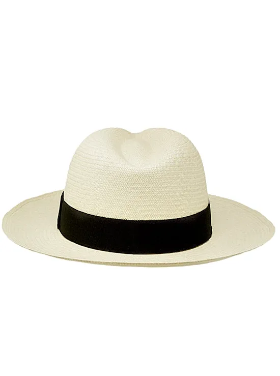 Natural Panama Hat - Fedora Montecristi - Grade 10-11