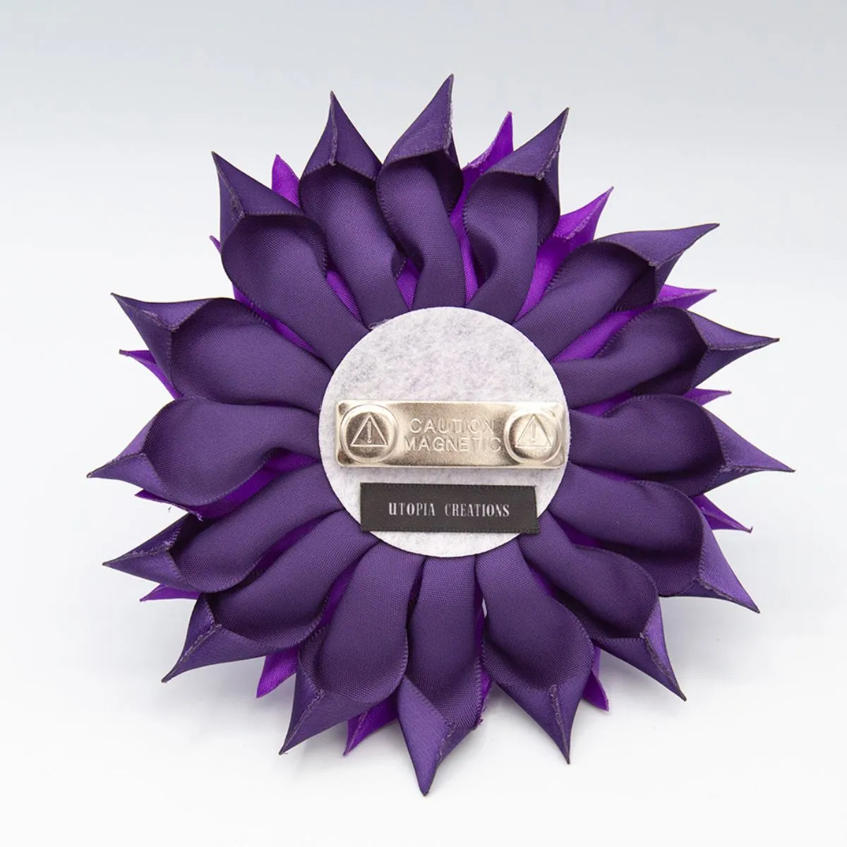 **NEW** Gradient Purple Ribbon Flower Pin