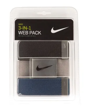 Nike Golf Nike 3 Pack Web Unisex Adult Belts DS5006