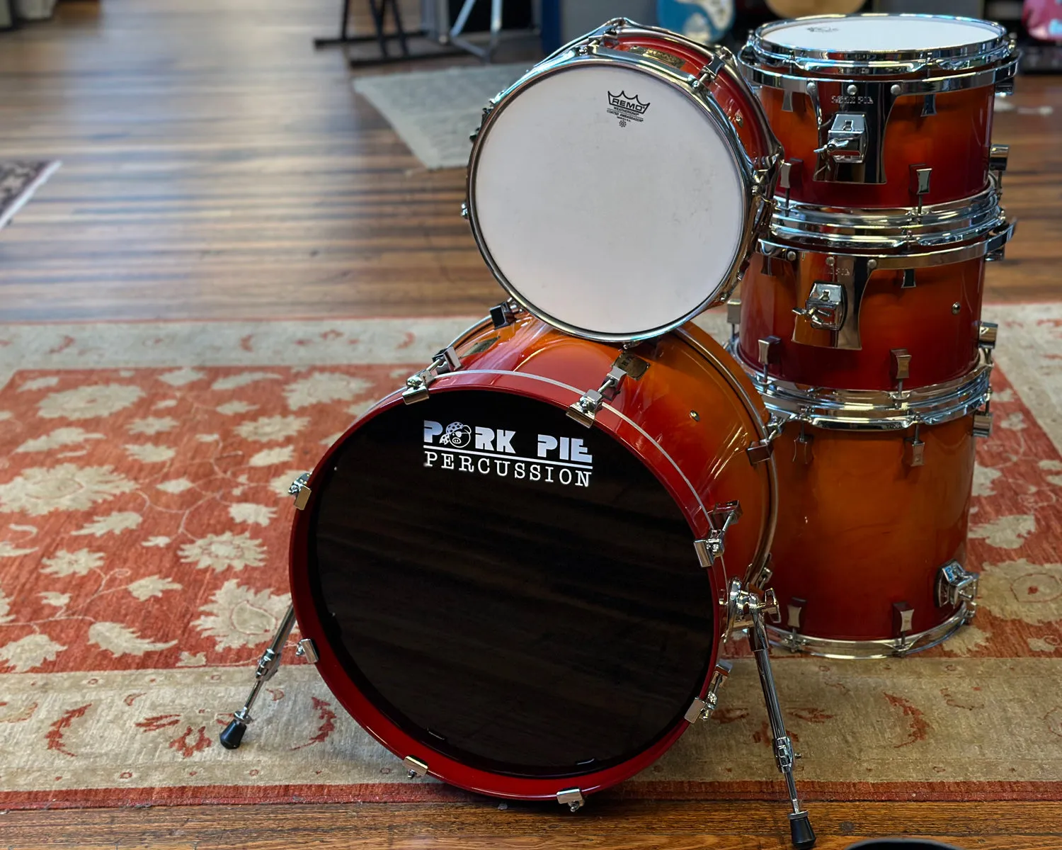 Pork Pie Custom Order 5 Piece Kit - Jasper (Maple x Gum) w/ 7x13" Snare - Made in USA