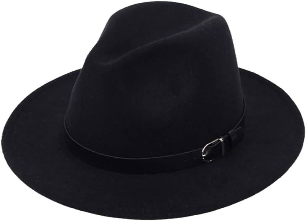 Pulcykp British Hat Men Women Imitation Woolen Winter Felt Hats Fashion Jazz Hat Chapeau