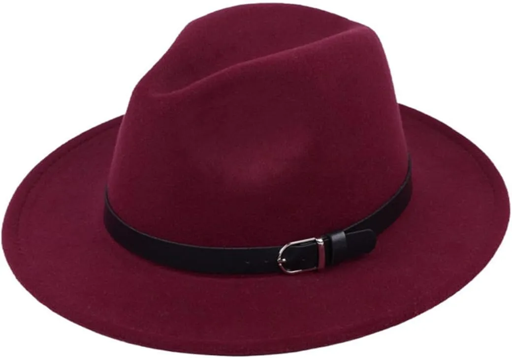 Pulcykp British Hat Men Women Imitation Woolen Winter Felt Hats Fashion Jazz Hat Chapeau