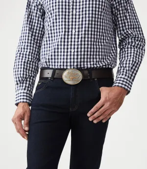 R.M.Williams Logo Buckle - Silver/Gold