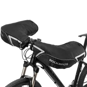 ROCKBROS Bike Handlebar Gloves Thermal Cycling Gloves Windproof Waterproof