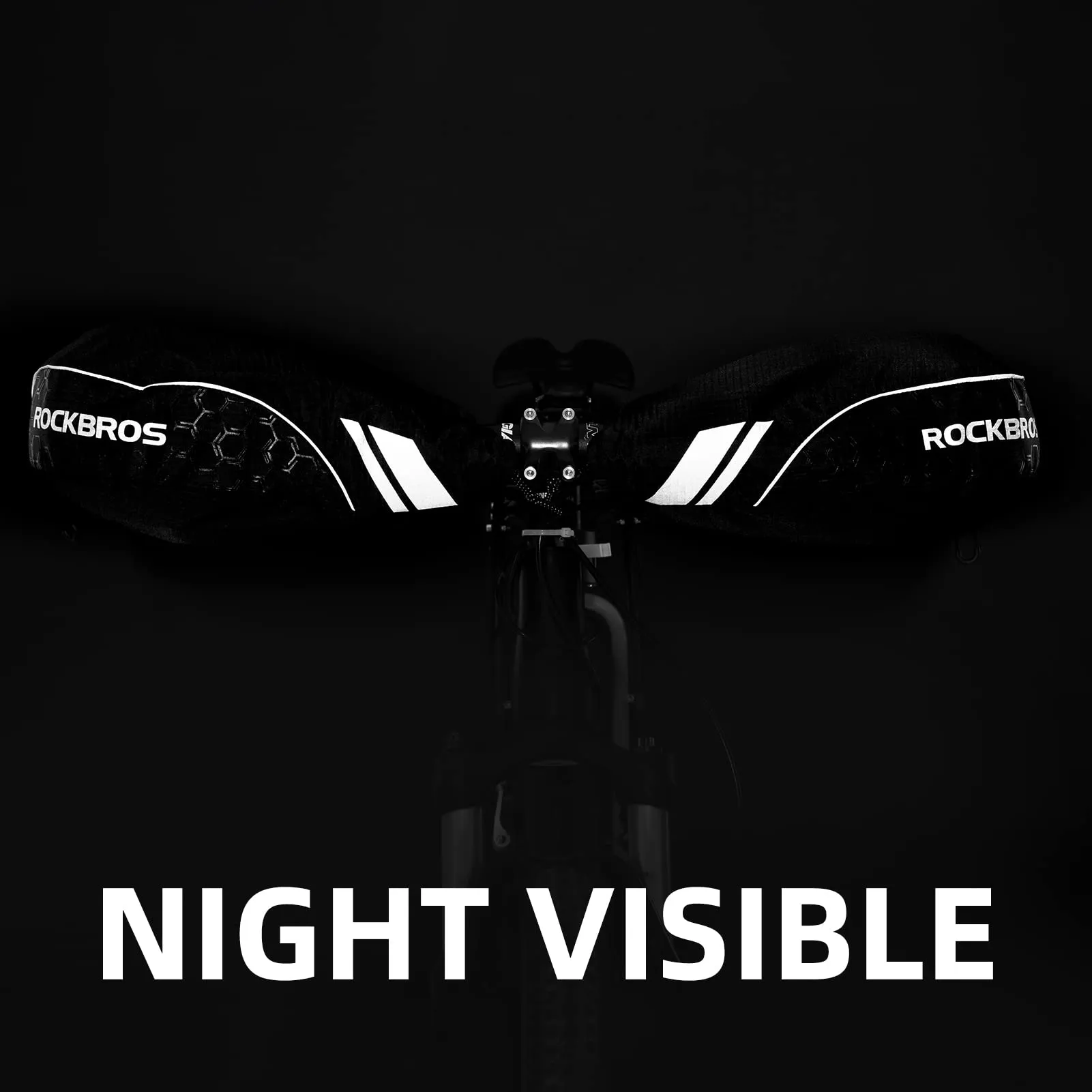 ROCKBROS Bike Handlebar Gloves Thermal Cycling Gloves Windproof Waterproof