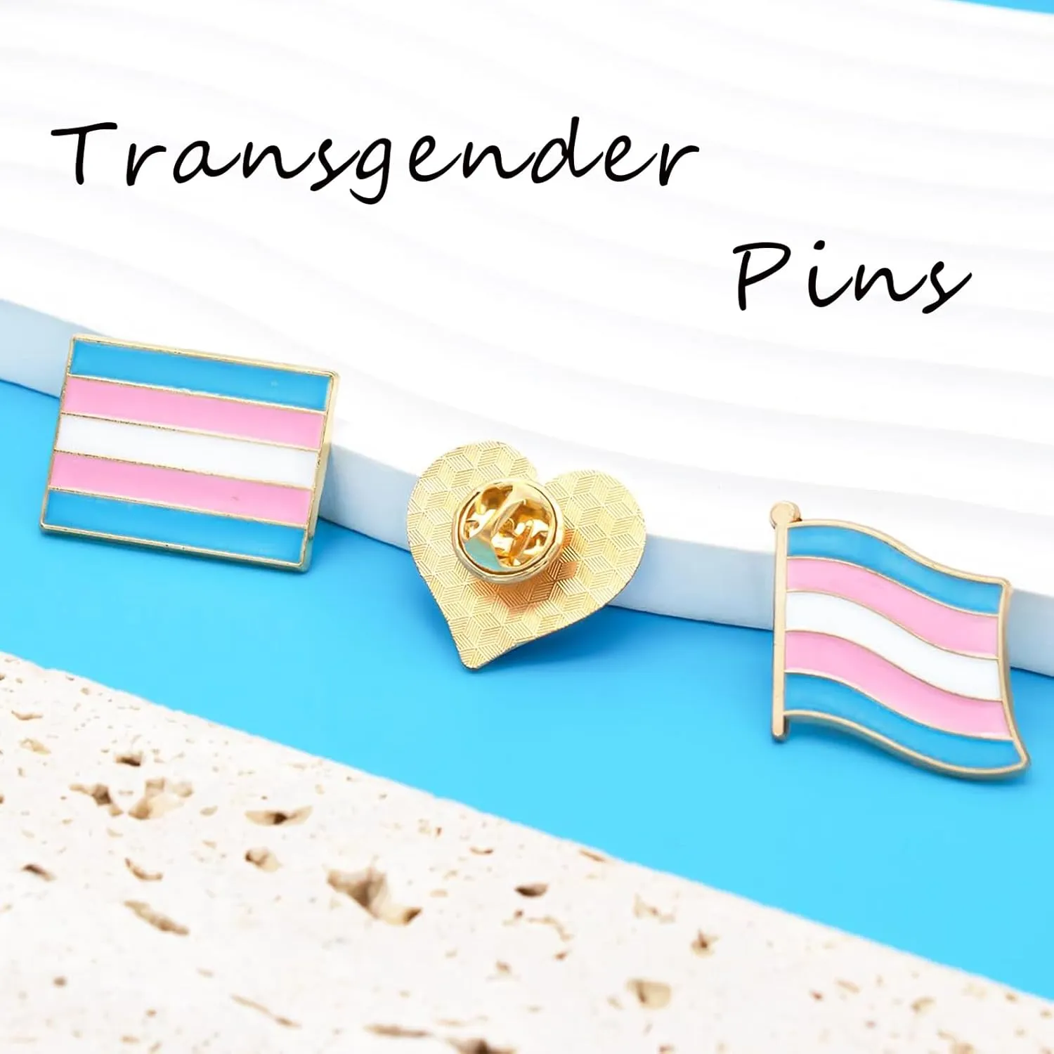 Ronglry Pride Rainbow LGBTQ Pins - Bulk Pride Flag Lapel Pins & Brooches for Clothes, Bags, Hats & Accessories