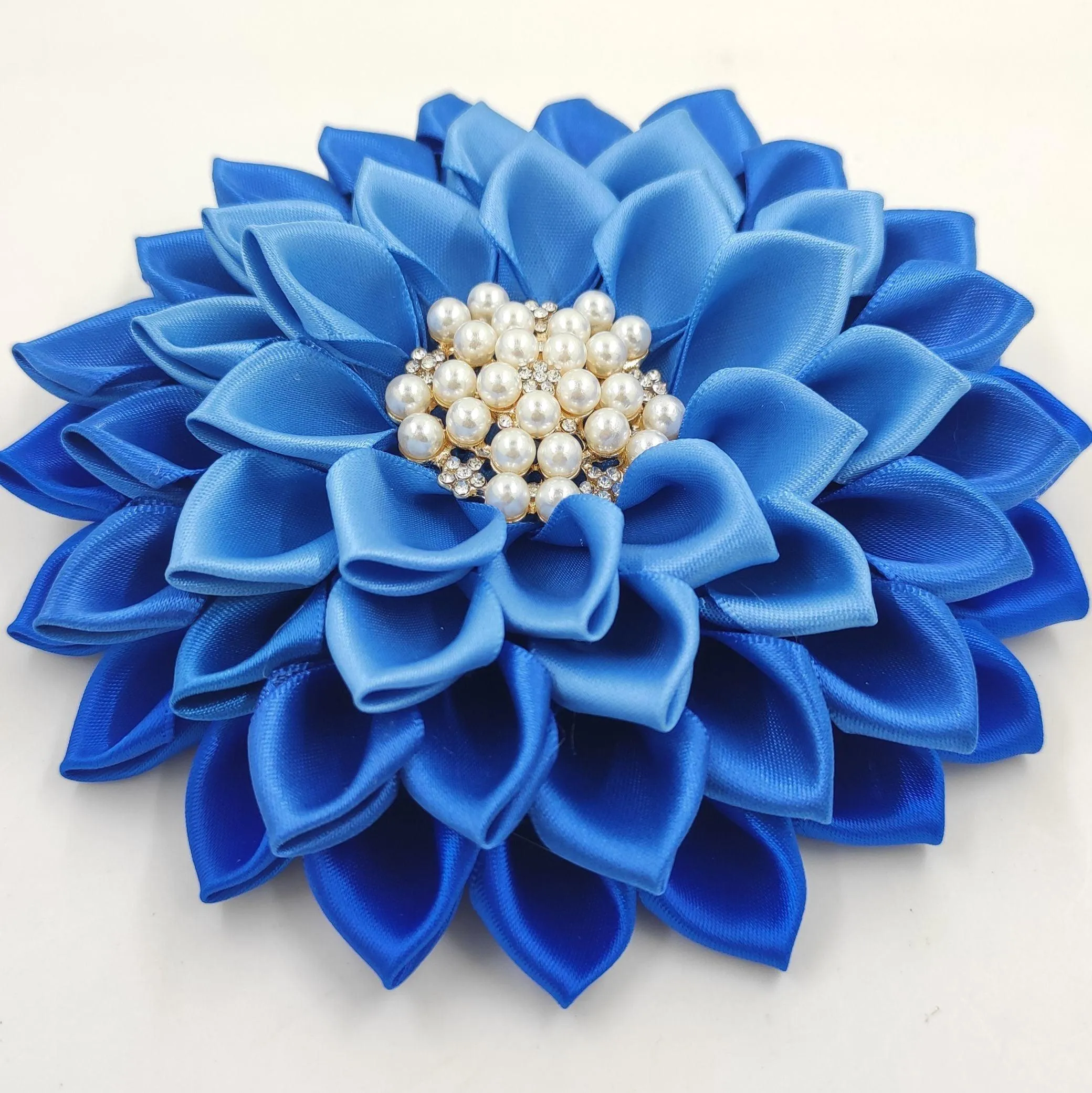 Royal Blue Flower Corsage Brooch "Ketanji"