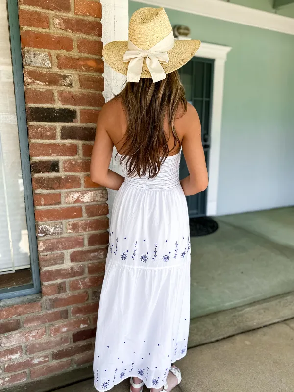 Santorini Strappy Halter Dress