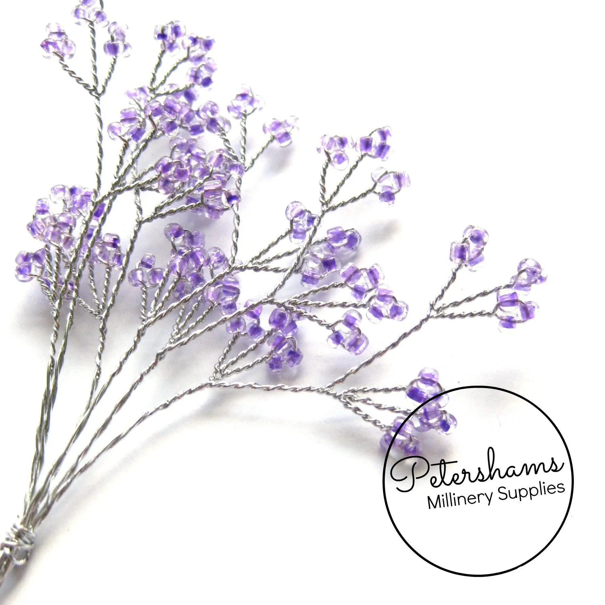 Seed Bead Wired Trees - 6 Stems