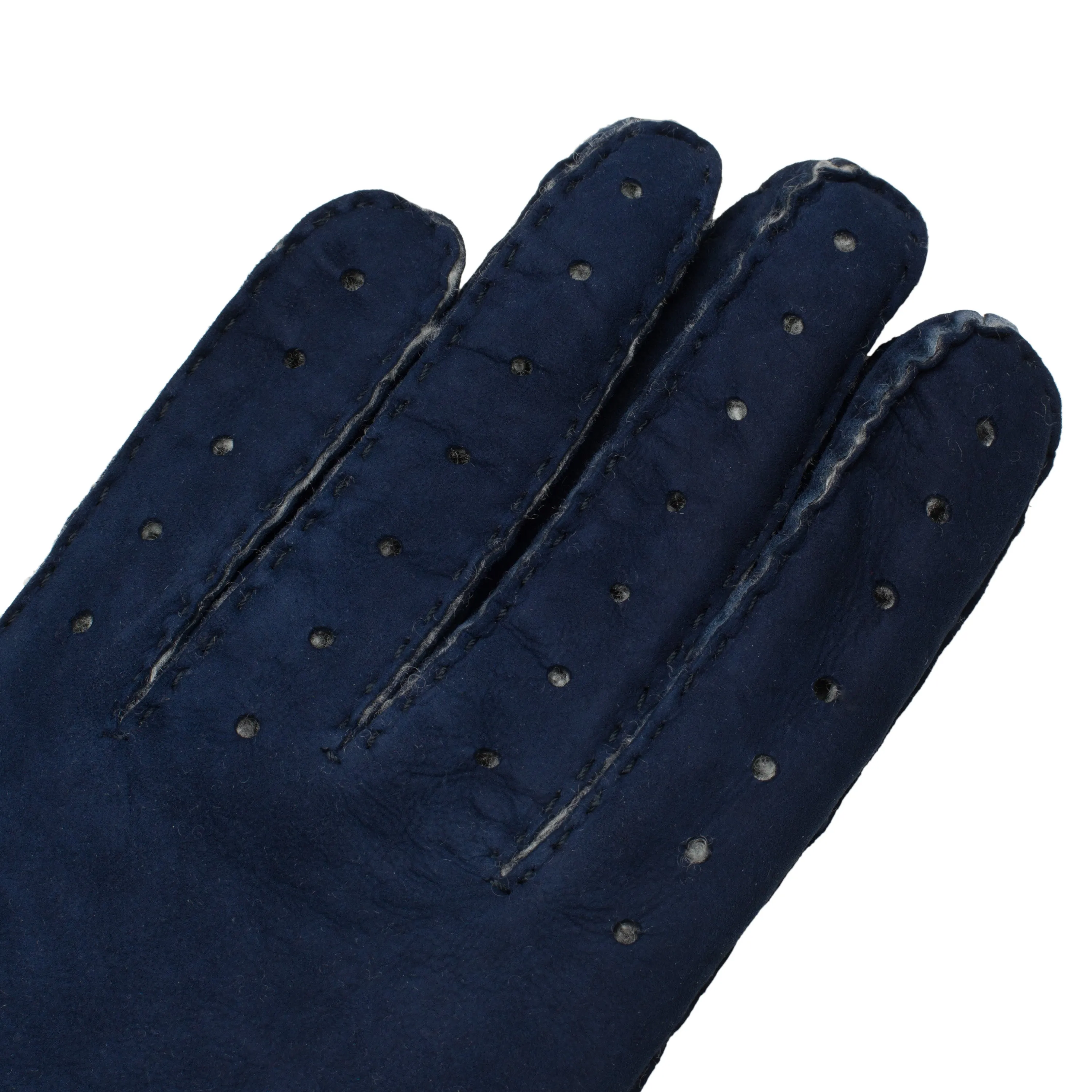 Sella Nevea Blue Shearling Gloves