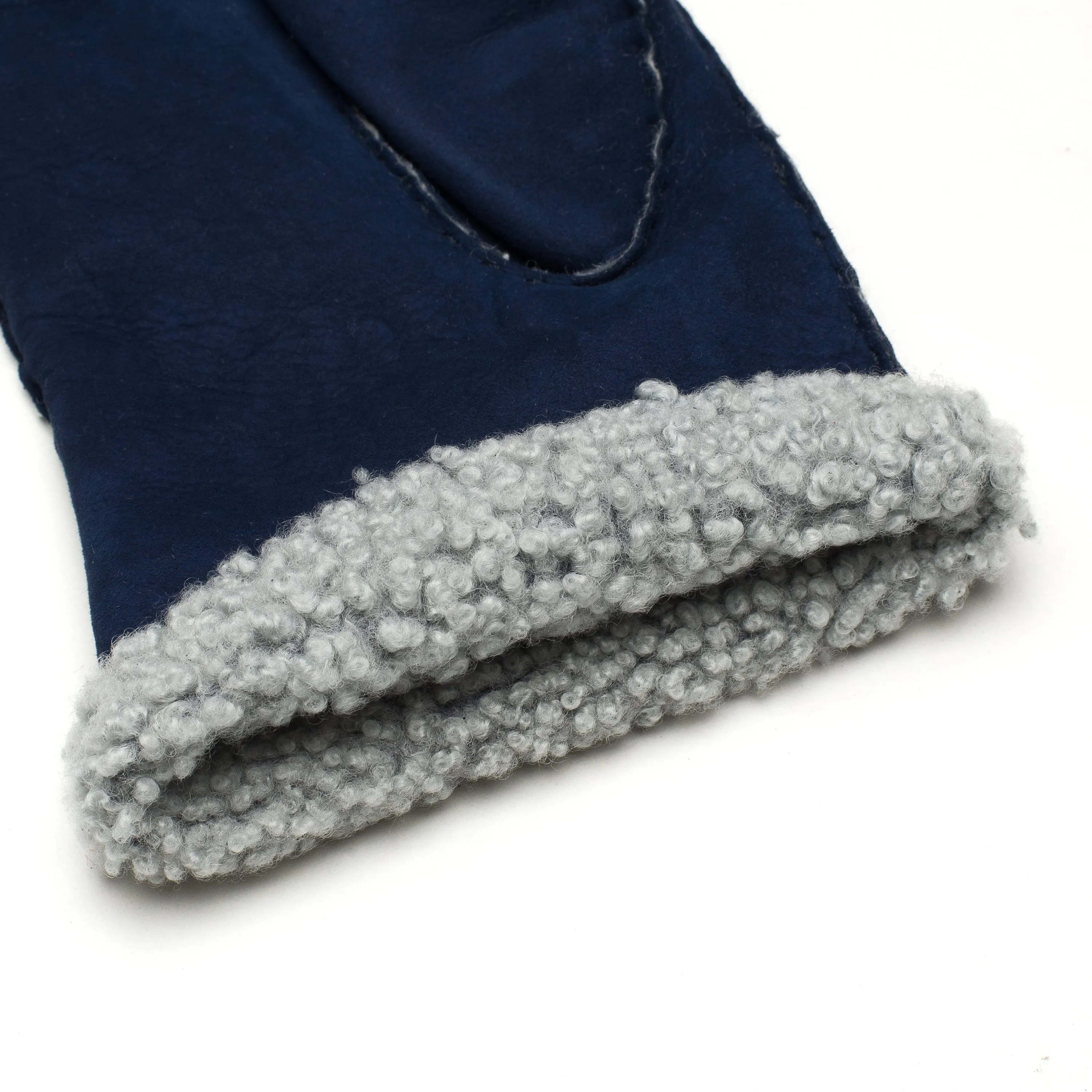 Sella Nevea Blue Shearling Gloves