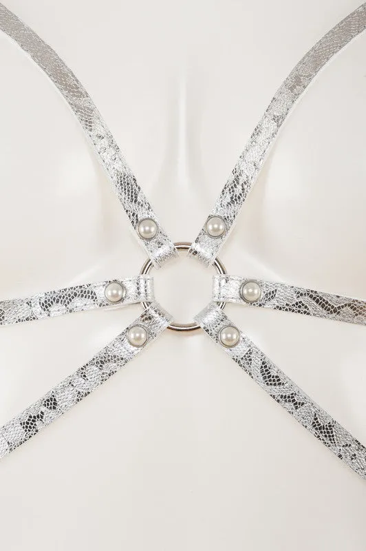 Silver Lace Playsuit